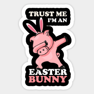 EASTER BUNNY DABBING - EASTER PIG Sticker